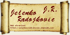 Jelenko Radojković vizit kartica